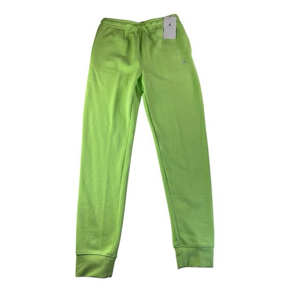 Jordan Boys SMALL Ghost Green Sweatpants with Drawstring Waist Kids Pants NWT - Picture 1 of 3